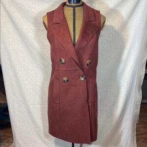 Rust long vest